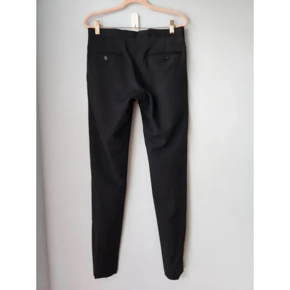 NWT J. Crew Men's Ludlow Slim-Fit Tuxedo Pant In Italian Wool Black 28/32